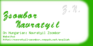 zsombor navratyil business card